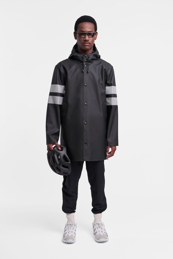 Stutterheim Stockholm Bike Raincoat Black