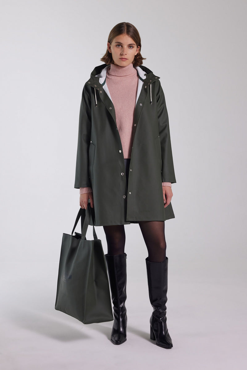 Stutterheim Mosebacke Raincoat Green