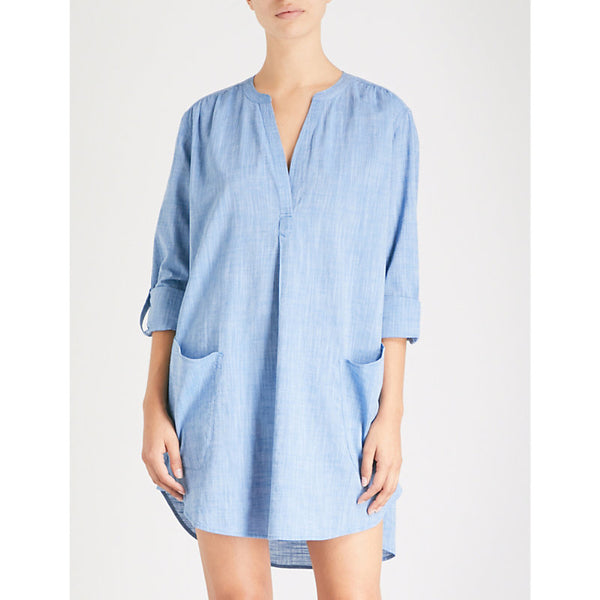 Seafolly Boyfriend cotton beach shirt