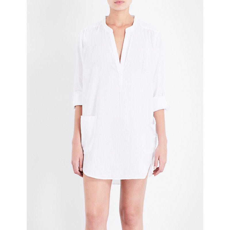  Seafolly Boyfriend cotton beach shirt