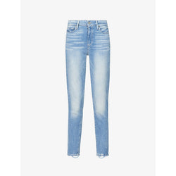  Paige Hoxton frayed-hem ultra-skinny high-rise jeans