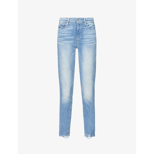  Paige Hoxton frayed-hem ultra-skinny high-rise jeans