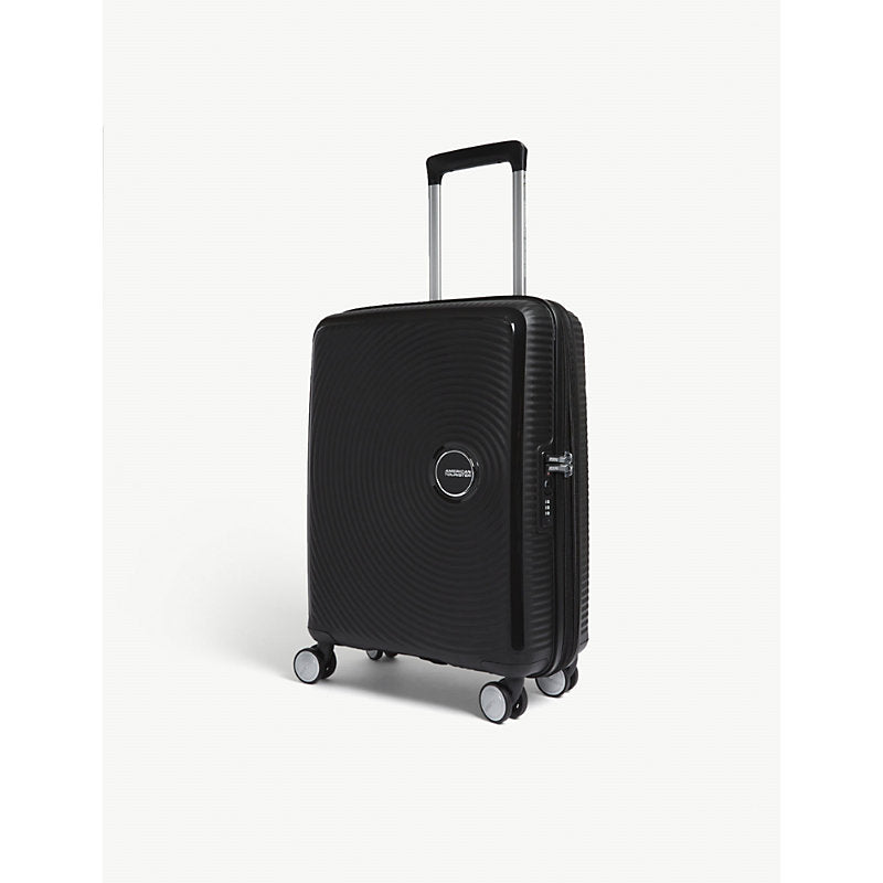 American Tourister Soundbox expandable four-wheel cabin suitcase 55cm