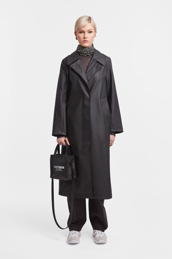 Stutterheim Mayfair Trench Coat Black