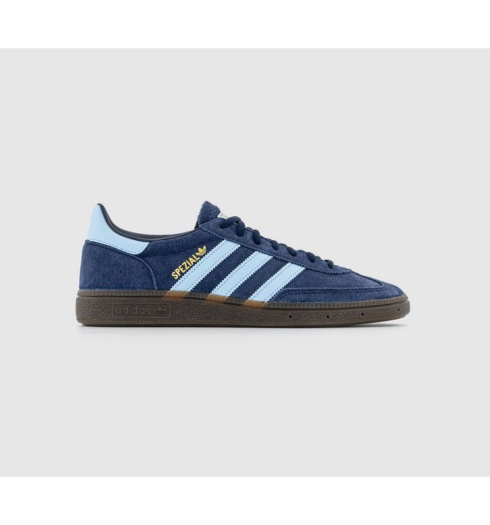 Adidas Mens Handball Spezial Collegiate Navy Clear Sky Gum In Blue