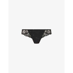  Simone Perele Wish mesh and lace tanga briefs