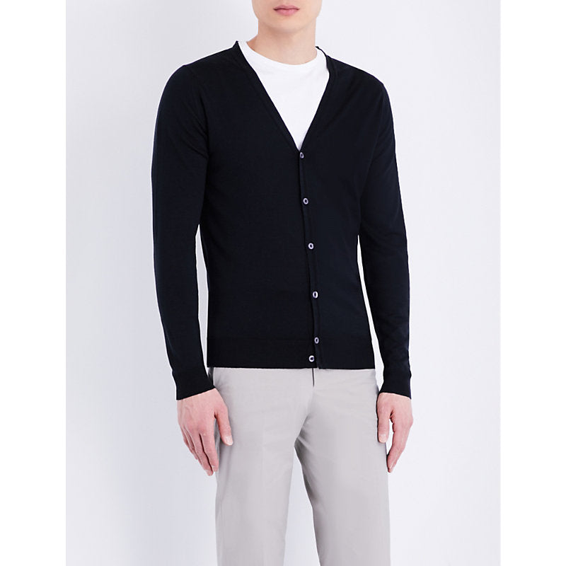  John Smedley Petworth V-neck merino wool cardigan