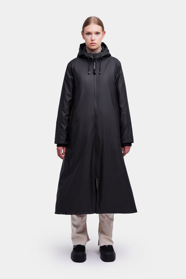 Stutterheim Mosebacke Long Winter Jacket Black