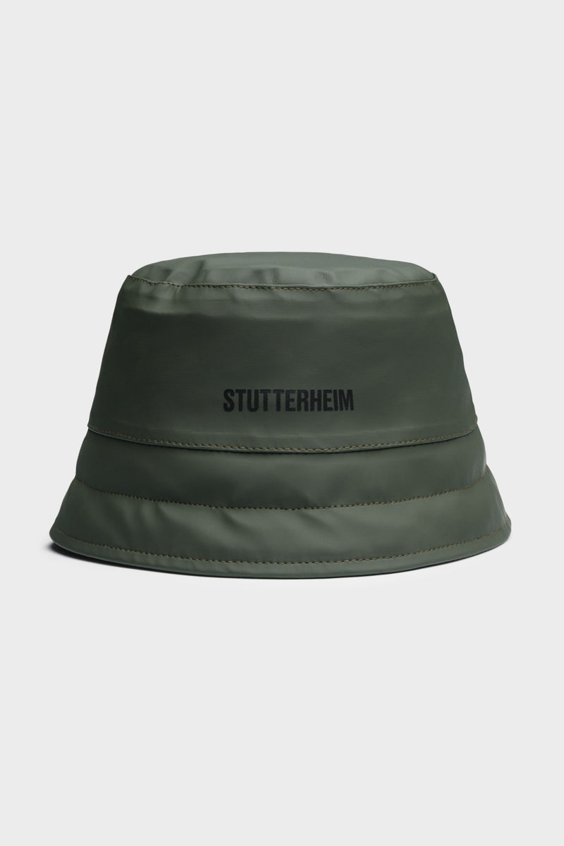 Stutterheim Skärholmen Puffer Bucket Hat Green