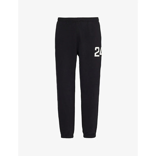 247 By Represent Brand-print relaxed-fit cotton-jersey jogging bottoms