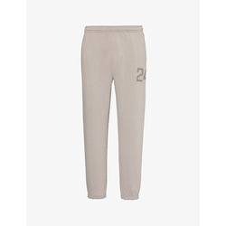 247 By Represent Brand-print tapered-leg stretch-woven jogging bottoms