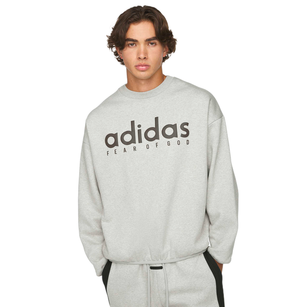 Adidas Fear Of God Sweatshirts Cotton Fleece Grey