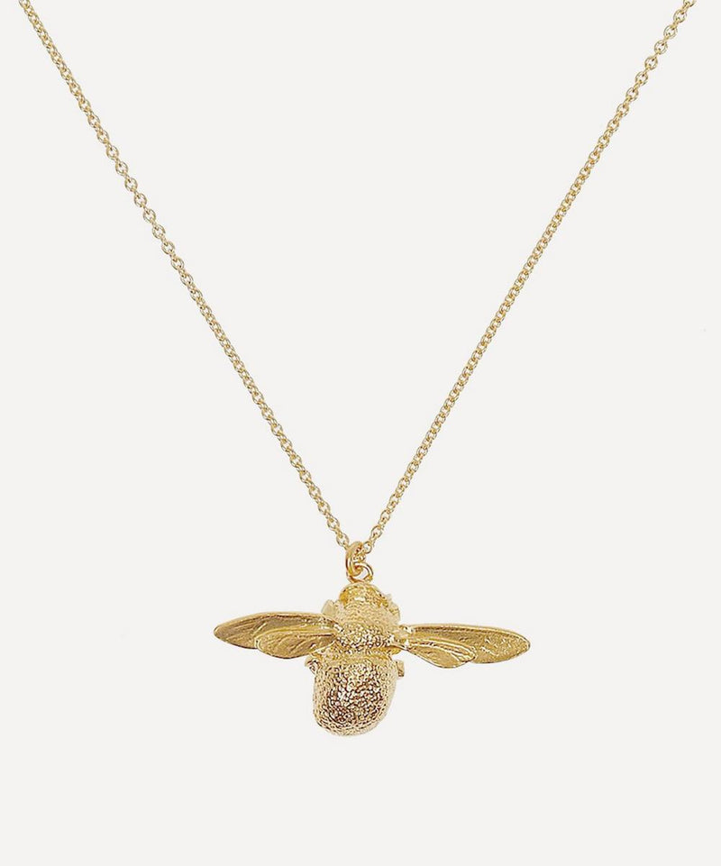 Alex Monroe Gold-Plated Bumblebee Necklace