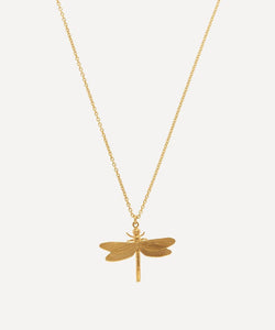 Alex Monroe Gold-Plated Dragonfly Pendant Necklace