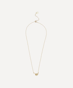 Alex Monroe Gold-Plated Little Feather Inline Pendant Necklace