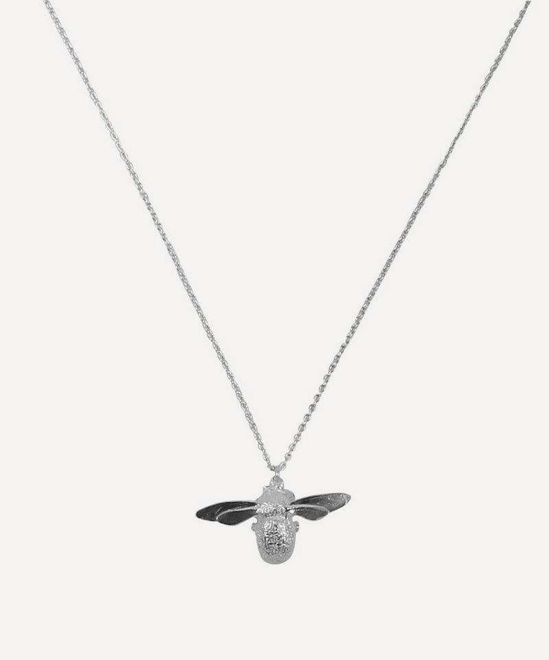 Alex Monroe Silver Baby Bee Necklace