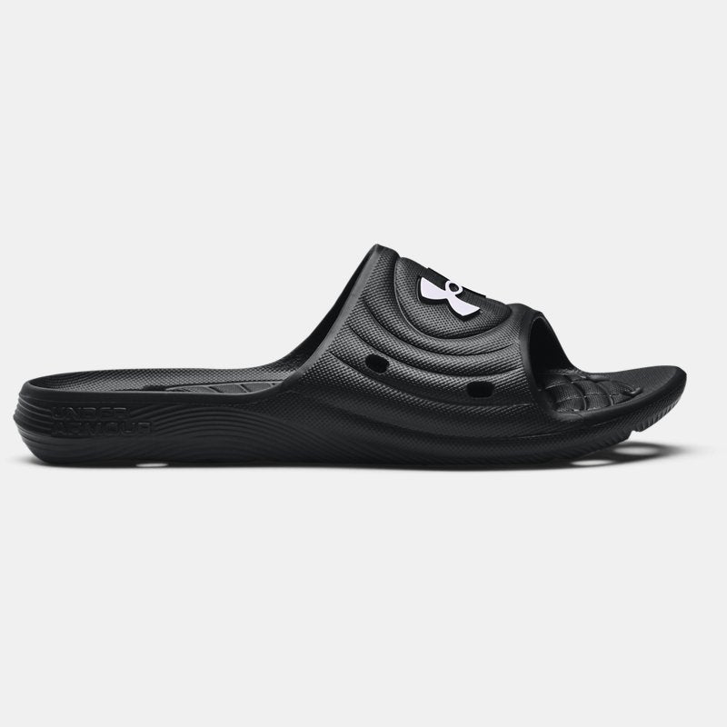 Under Armour Locker IV Slides Black White