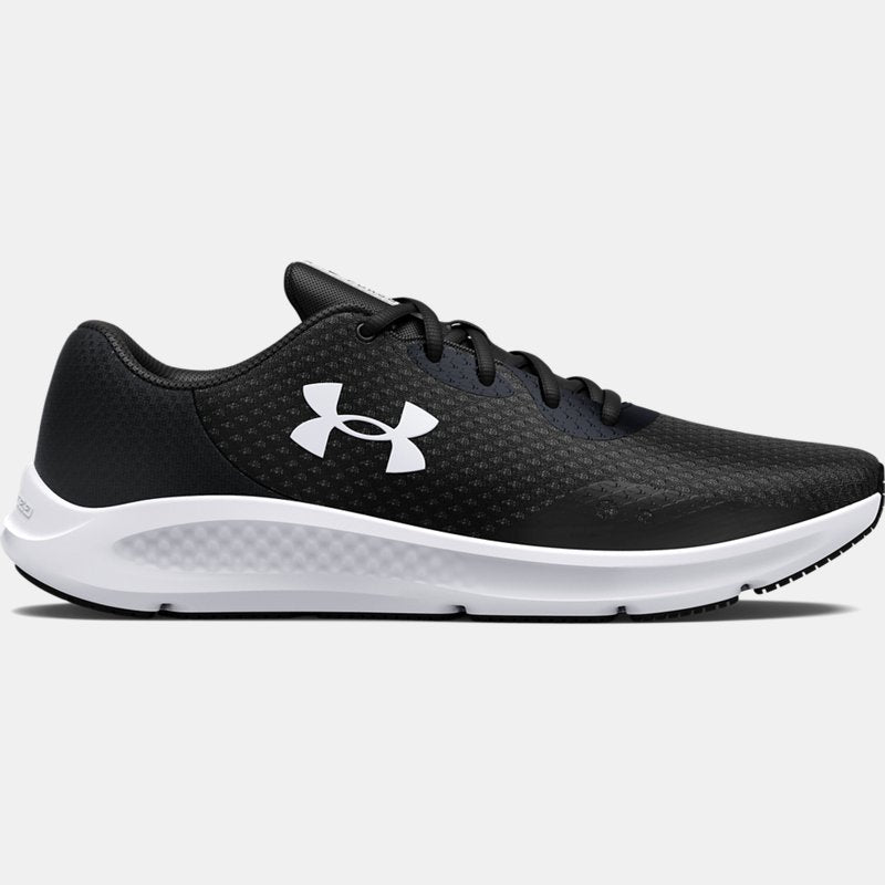 Under Armour Charged Pursuit Running Shoes Black White (EU )