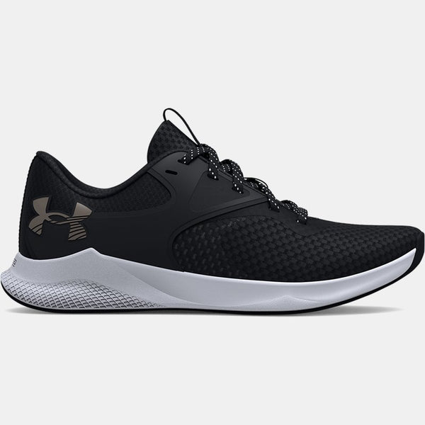 Under Armour Charged Aurora 2 Training Shoes Black Black Metallic Warm Silver