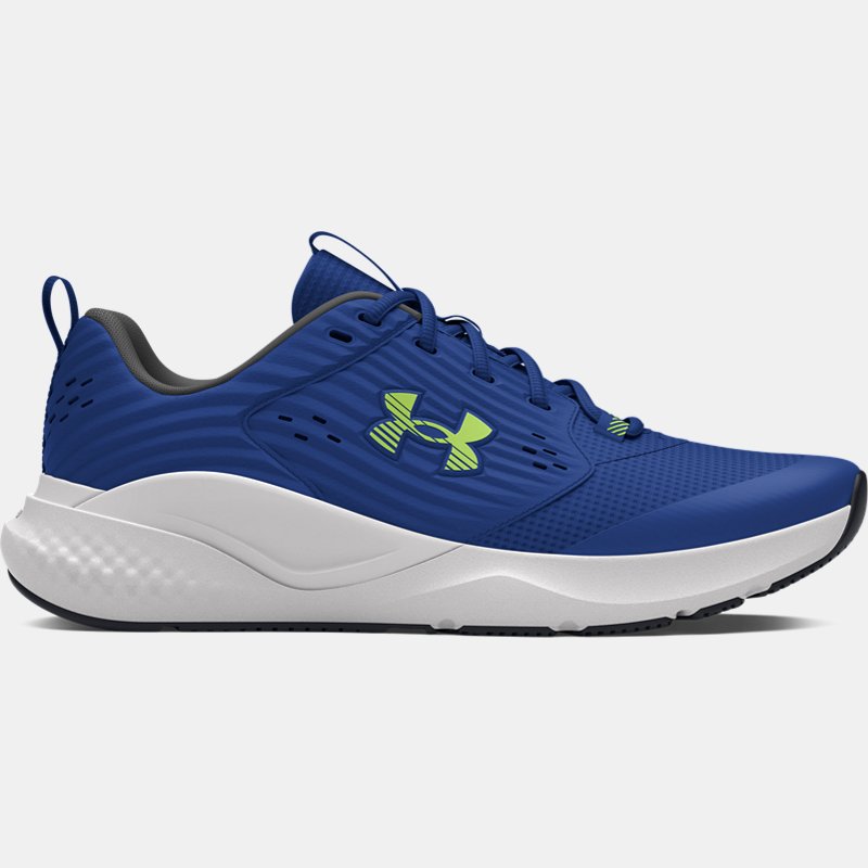 Under Armour Commit Training Shoes Tech Blue Distant Gray Morph Green