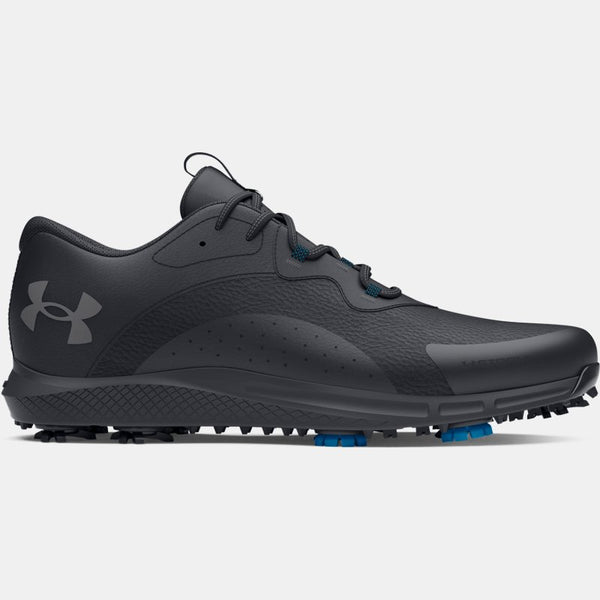 Under Armour Charged Draw Wide Golf Shoes Black Titan Gray