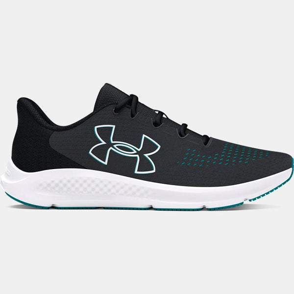 Under Armour Charged Pursuit Big Logo Running Shoes Anthracite Black White