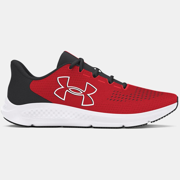 Under Armour Charged Pursuit Big Logo Running Shoes Racer Red Anthracite White