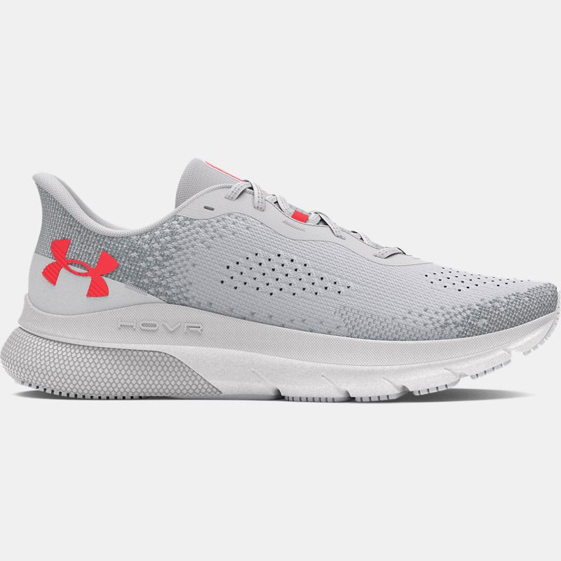 Under Armour HOVR™ Turbulence Running Shoes Halo Gray Mod Gray Racer Red