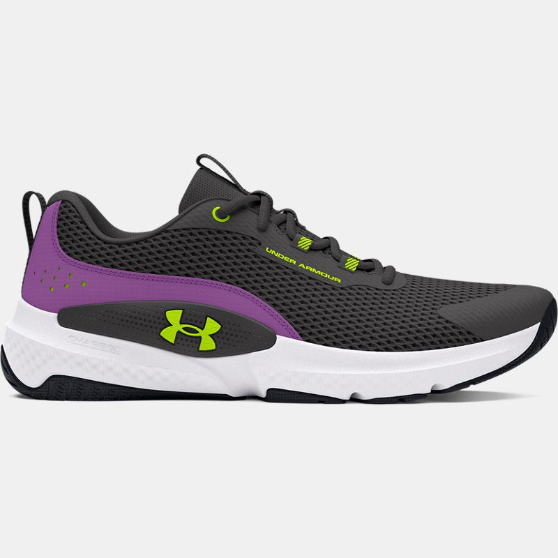 Under Armour Dynamic Select Training Shoes Castlerock Provence Purple High Vis Yellow