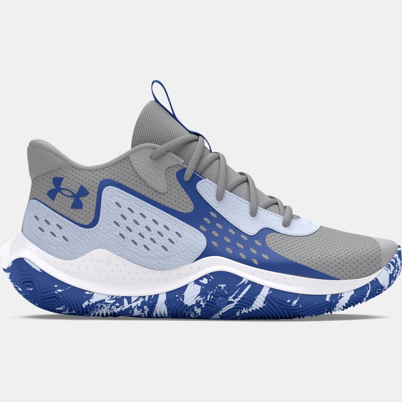 Under Armour Jet ' Basketball Shoes Mod Gray Nimbus Blue Tech Blue (EU )