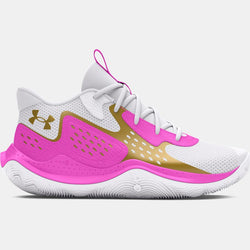 Under Armour Jet ' Basketball Shoes White Vivid Magenta Metallic Gold