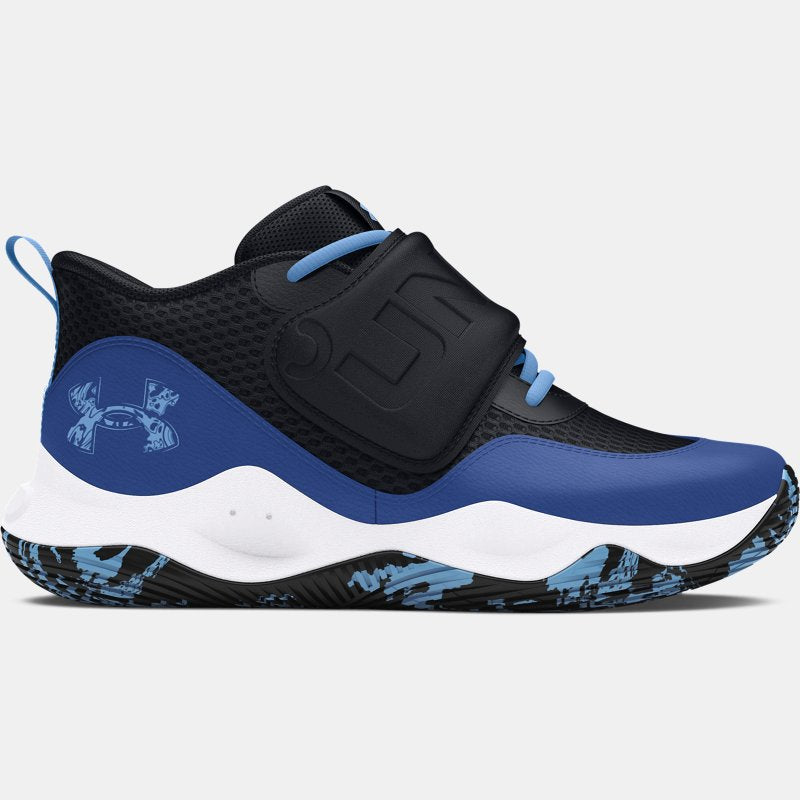 Pre-School Under Armour Zone BB Basketball Shoes Black Tech Blue Horizon Blue