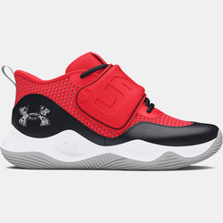 Pre-School Under Armour Zone BB Basketball Shoes Racer Red Black Mod Gray