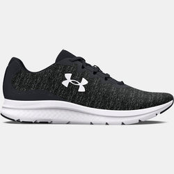 Under Armour Charged Impulse Knit Running Shoes Black White