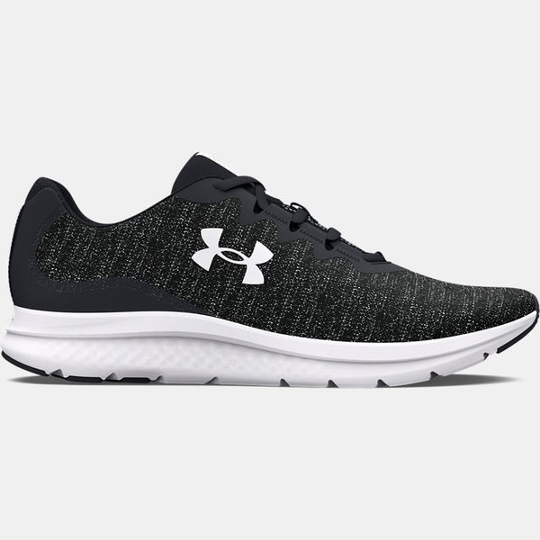 Under Armour Charged Impulse Knit Running Shoes Black White (EU )