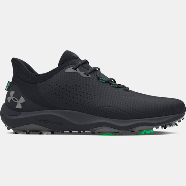 Under Armour Drive Pro Wide Golf Shoes Black Metallic Gun Metal