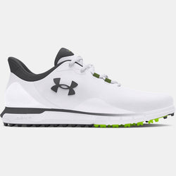 Under Armour Drive Fade Spikeless Golf Shoes White Titan Gray