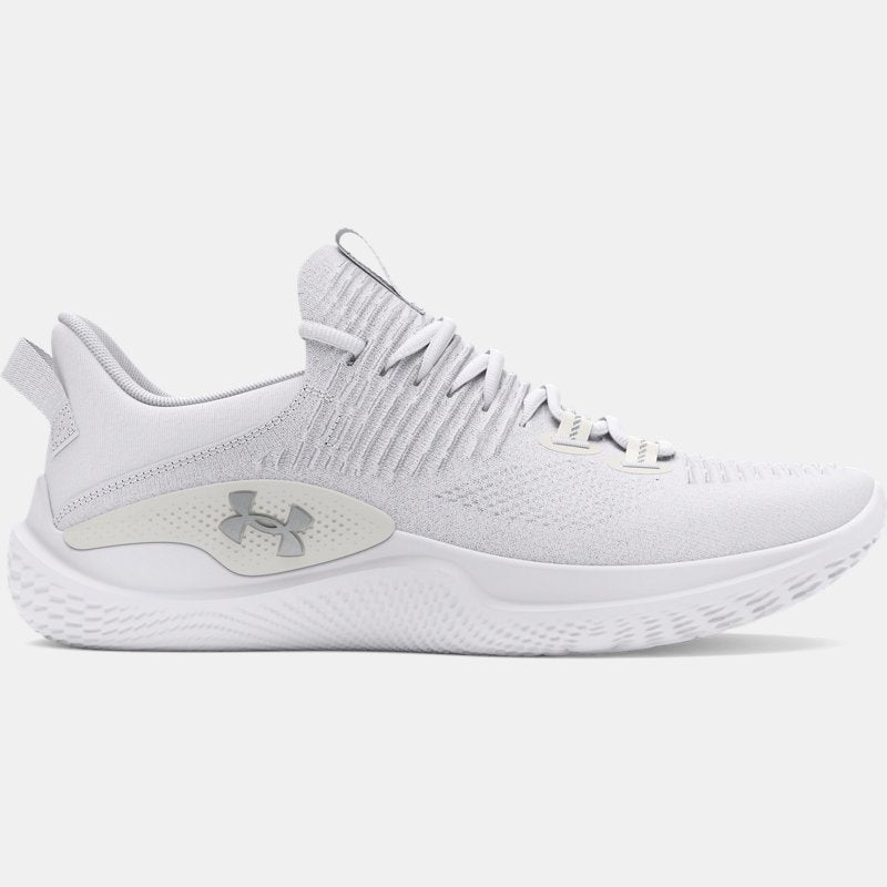 Under Armour Dynamic IntelliKnit Training Shoes White Metallic Silver (EU )