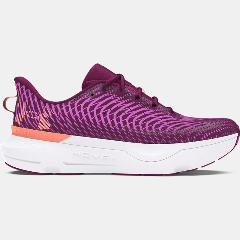 Under Armour Infinite Pro Running Shoes Purple Gemini Mystic Magenta Flare Orange