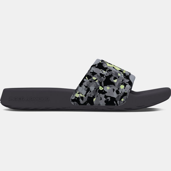 Under Armour Ignite Select Graphic Slides Anthracite Retro Green