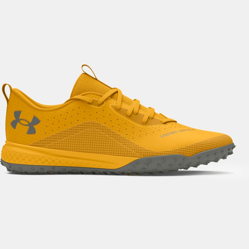 Under Armour Shadow Turf Football Shoes Hornet Golden Yellow Clay Green