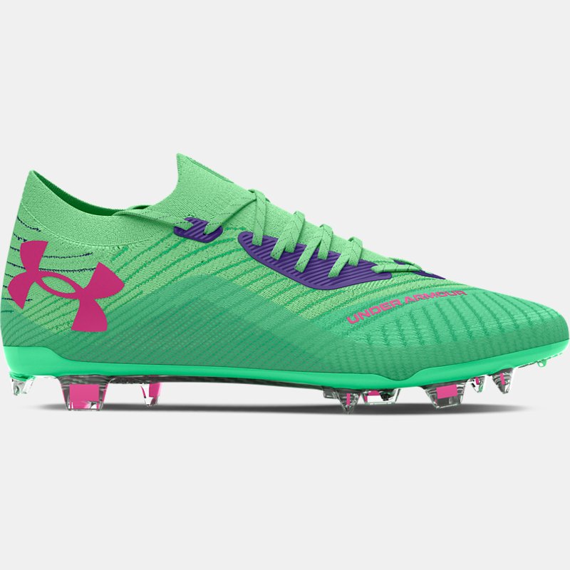 Under Armour Shadow Elite Firm Ground Football Boots Matrix Green Vapor Green Astro Pink