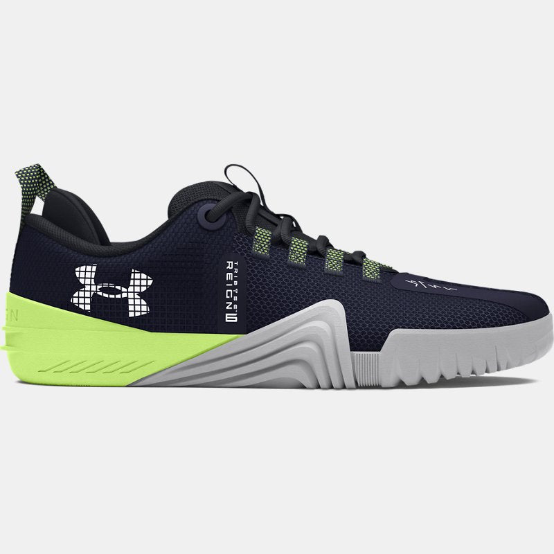 Under Armour Reign Training Shoes Midnight Navy Morph Green White (EU )