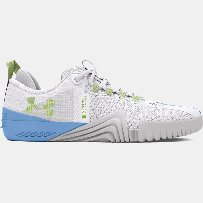 Under Armour Reign Training Shoes White Horizon Blue Morph Green