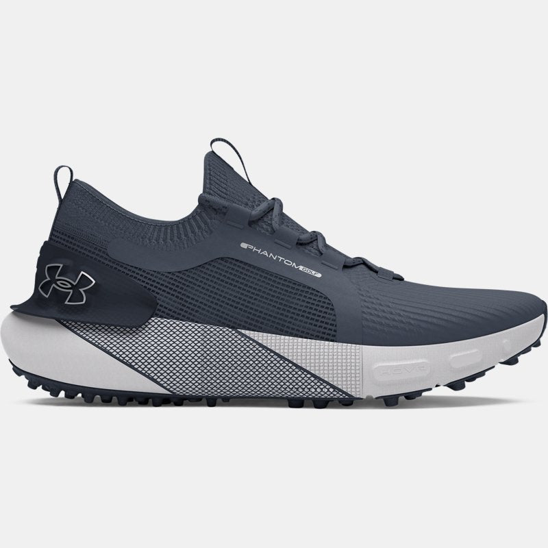 Under Armour Phantom Golf Shoes Downpour Gray Midnight Navy Metallic Silver