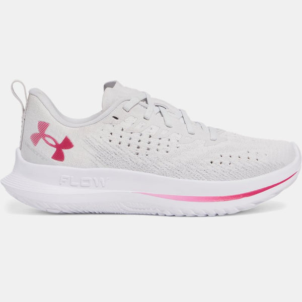 Under Armour Velociti 4 Running Shoes Halo Gray Mod Gray Shaded Fuchsia