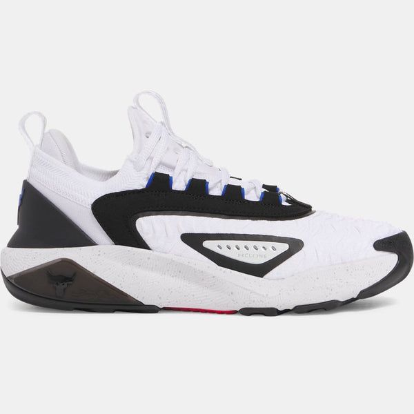 Under Armour Project Rock Training Shoes White Black Team Royal