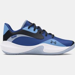 Under Armour Lockdown Low Basketball Shoes Tech Blue Nimbus Blue Black (EU )