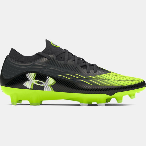 Under Armour Magnetico Elite 4 Firm Ground Football Boots Black Anthracite White