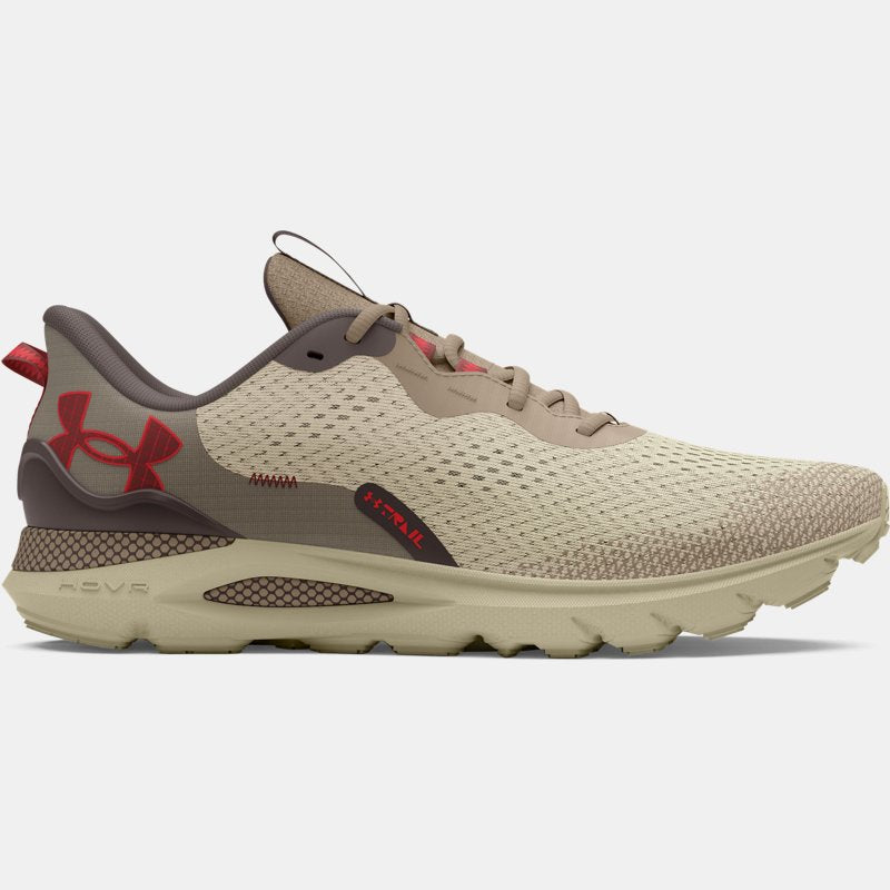 Under Armour Sonic Trail Running Shoes Silt Fresh Clay Cinna Red